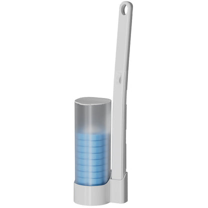 Frischo | Escobilla de WC desechable con soporte y 18 cabezales