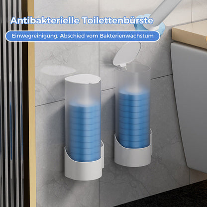 Frischo | Escobilla de WC desechable con soporte y 18 cabezales