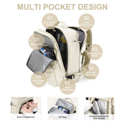 Travelliva | Multifunktionaler Damen-Rucksack 35L 1