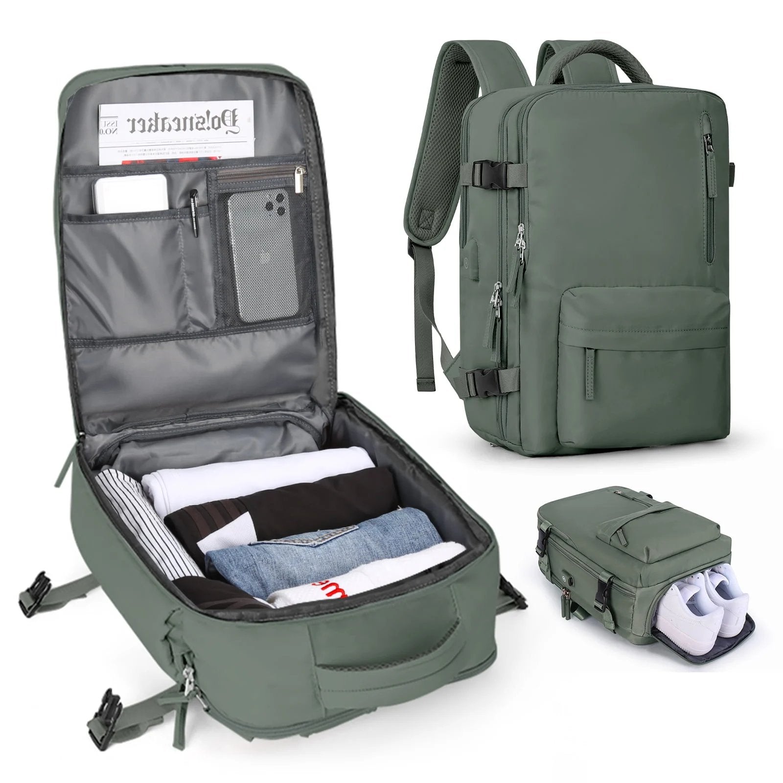 Travelliva | Multifunktionaler Damen-Rucksack 35L 12