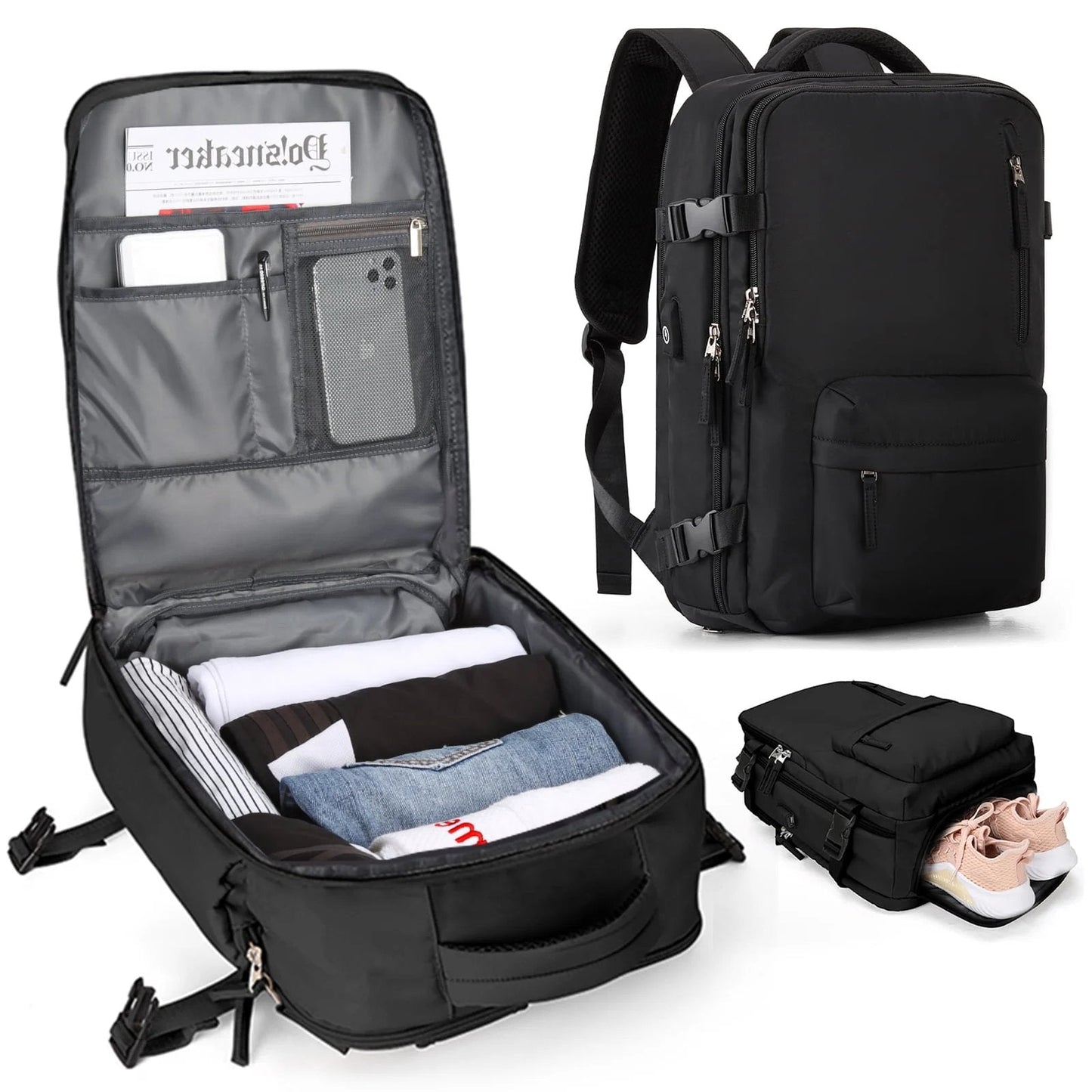 Travelliva | Multifunktionaler Damen-Rucksack 35L 7