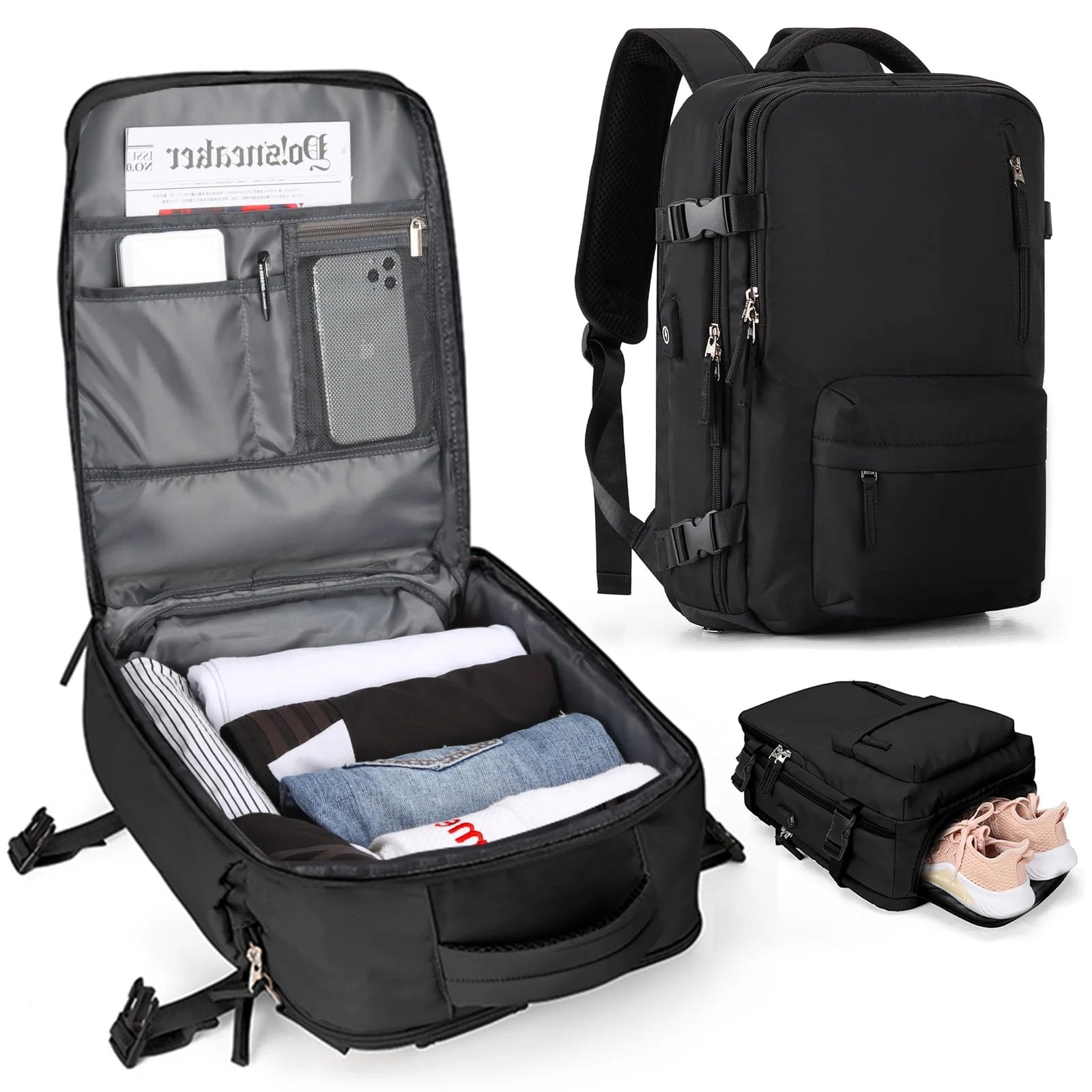 Travelliva | Multifunktionaler Damen-Rucksack 35L 7