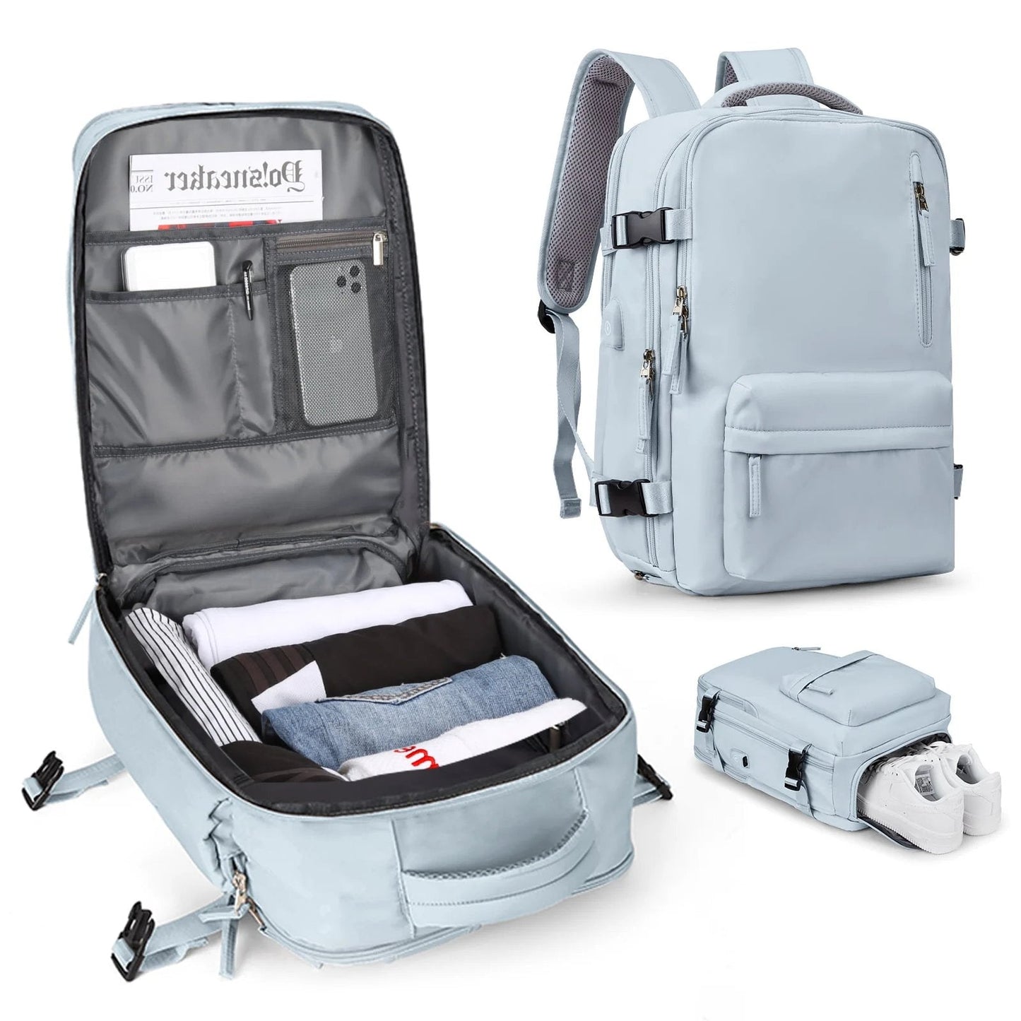 Travelliva | Multifunktionaler Damen-Rucksack 35L 8