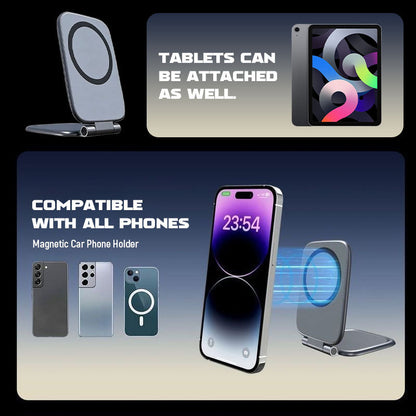 Magnava | Magnetic Car Phone Holder, Ultra-Slim and Foldable