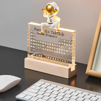 Elementa Lux | illuminated periodic table with real element samples