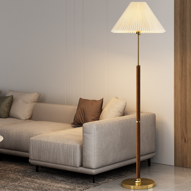 Lunara Shade | Lampada da terra senza tempo in carta di riso stile Japandi