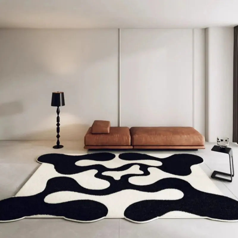 WaveLoom | Tappeto dal design minimalista a onde | Morbido e facile da pulire | Poliestere premium