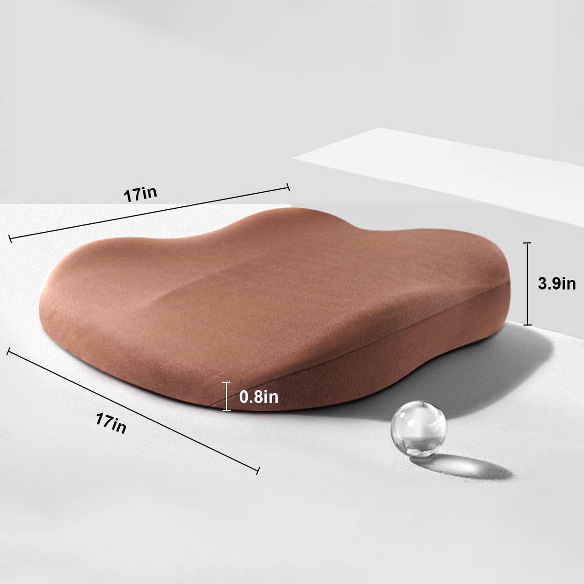 Elevano | Memory Foam Car Seat Booster Cushion for Adults, Raises Seat Height