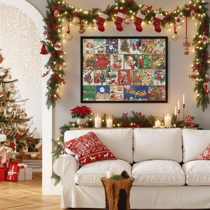 Puzzvent | Puzzle Adventskalender mit 1000 Teilen und Weihnachtsmotiv