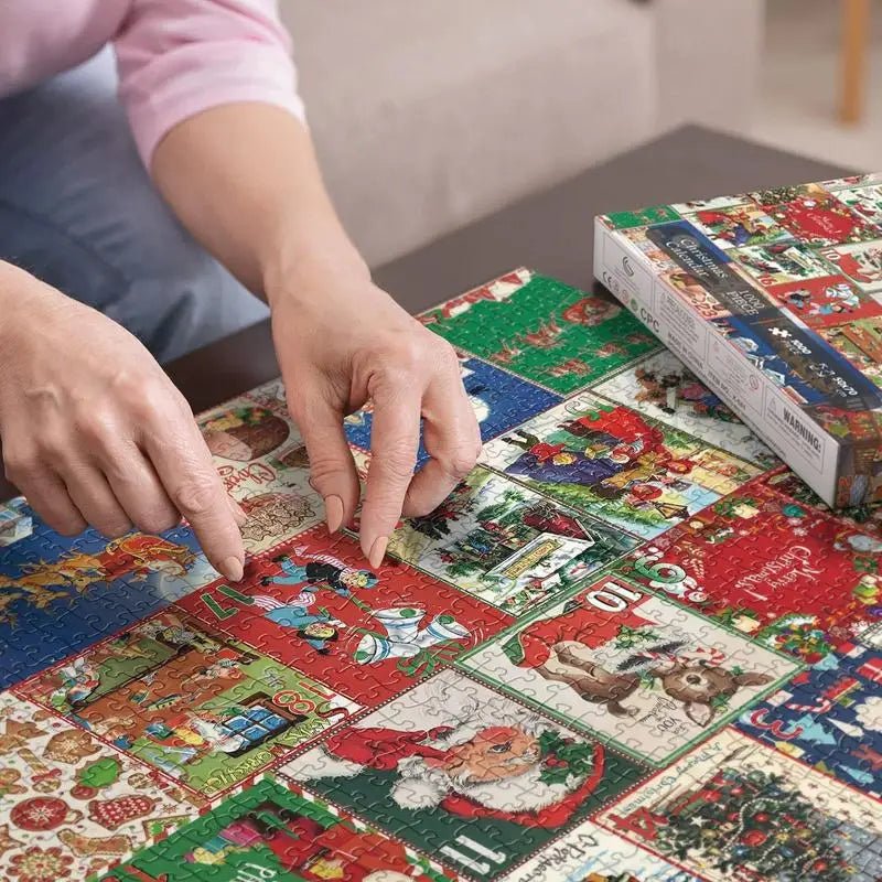 Puzzvent | Puzzle Adventskalender mit 1000 Teilen und Weihnachtsmotiv
