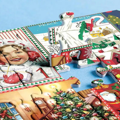 Puzzvent | Puzzle Adventskalender mit 1000 Teilen und Weihnachtsmotiv