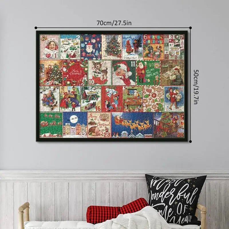 Puzzvent | Puzzle Adventskalender mit 1000 Teilen und Weihnachtsmotiv