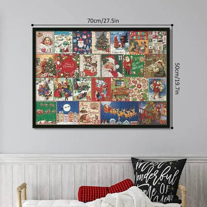 Puzzvent | Puzzle Adventskalender mit 1000 Teilen und Weihnachtsmotiv