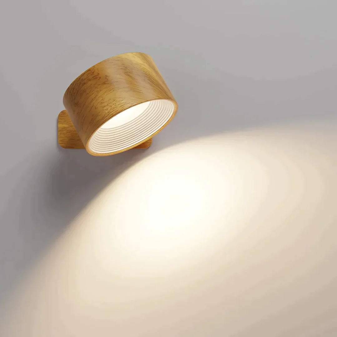Wendora | Kabellose Wandleuchte innen, 360° drehbar mit Touch und USB-C Akku