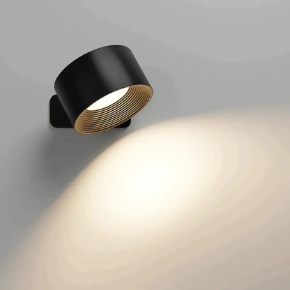 Wendora | Kabellose Wandleuchte innen, 360° drehbar mit Touch und USB-C Akku