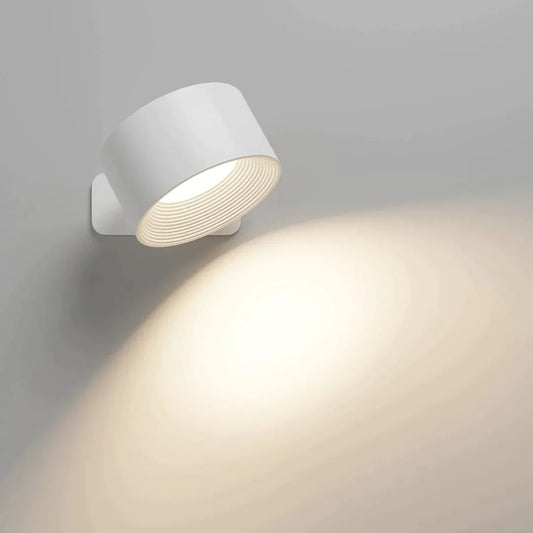 Wendora | Kabellose Wandleuchte innen, 360° drehbar mit Touch und USB-C Akku