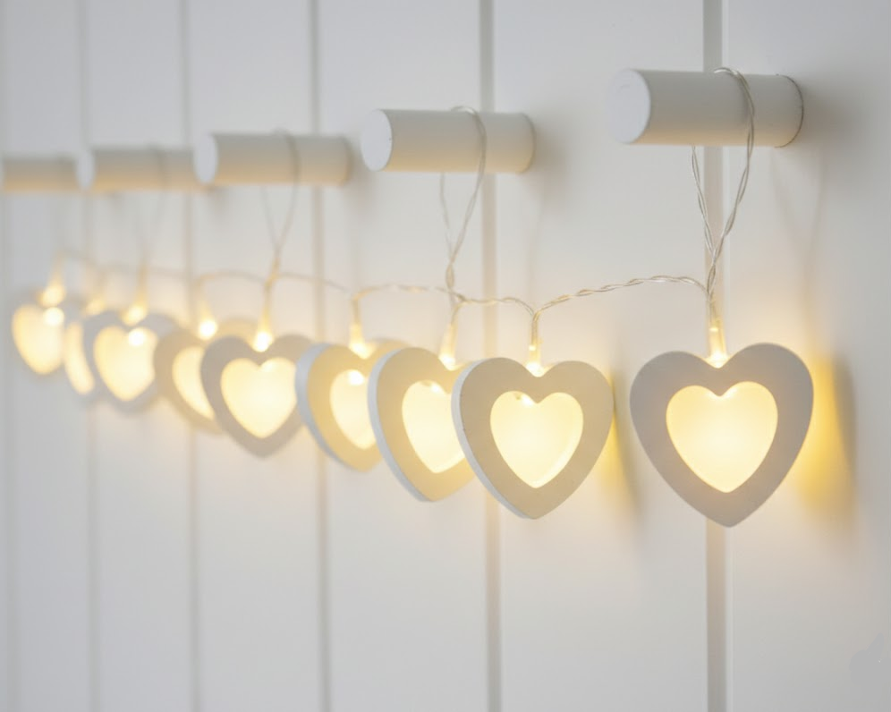 Papyra | LED Lichterkette mit Papiersternen, Herzen oder Tannenbäumen