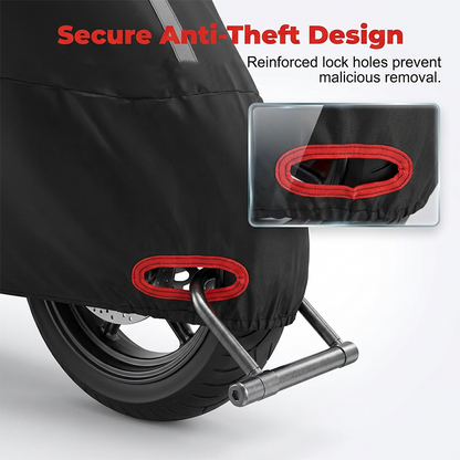 Planvero | Copertura per moto in tessuto Oxford con strisce riflettenti, M–4XL