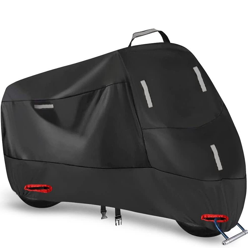 Planvero | Copertura per moto in tessuto Oxford con strisce riflettenti, M–4XL