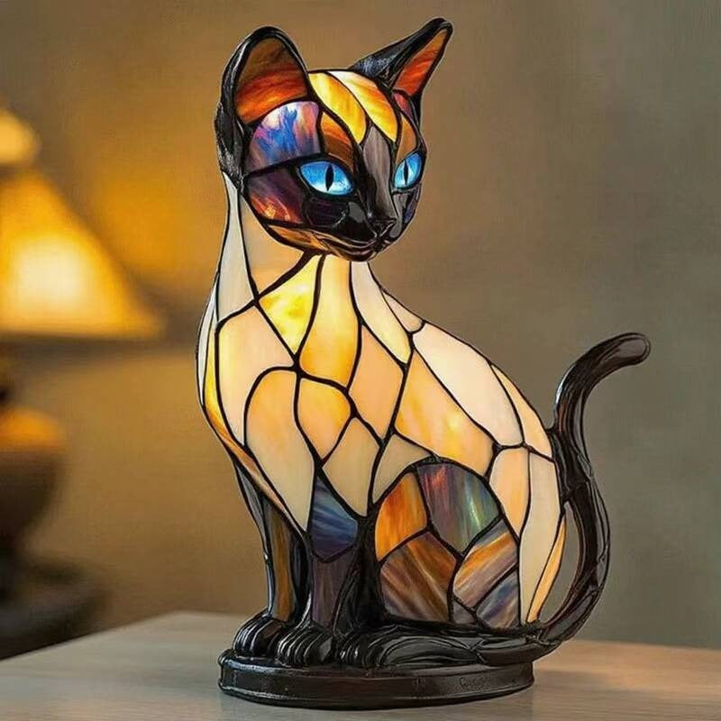 Felumi | Katzenlampe als Nachttischlampe mit warmem Licht