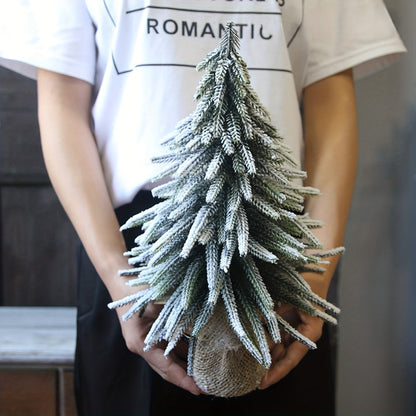 Tamana | Mini Christmas tree 18 cm with snowy look as Christmas decoration