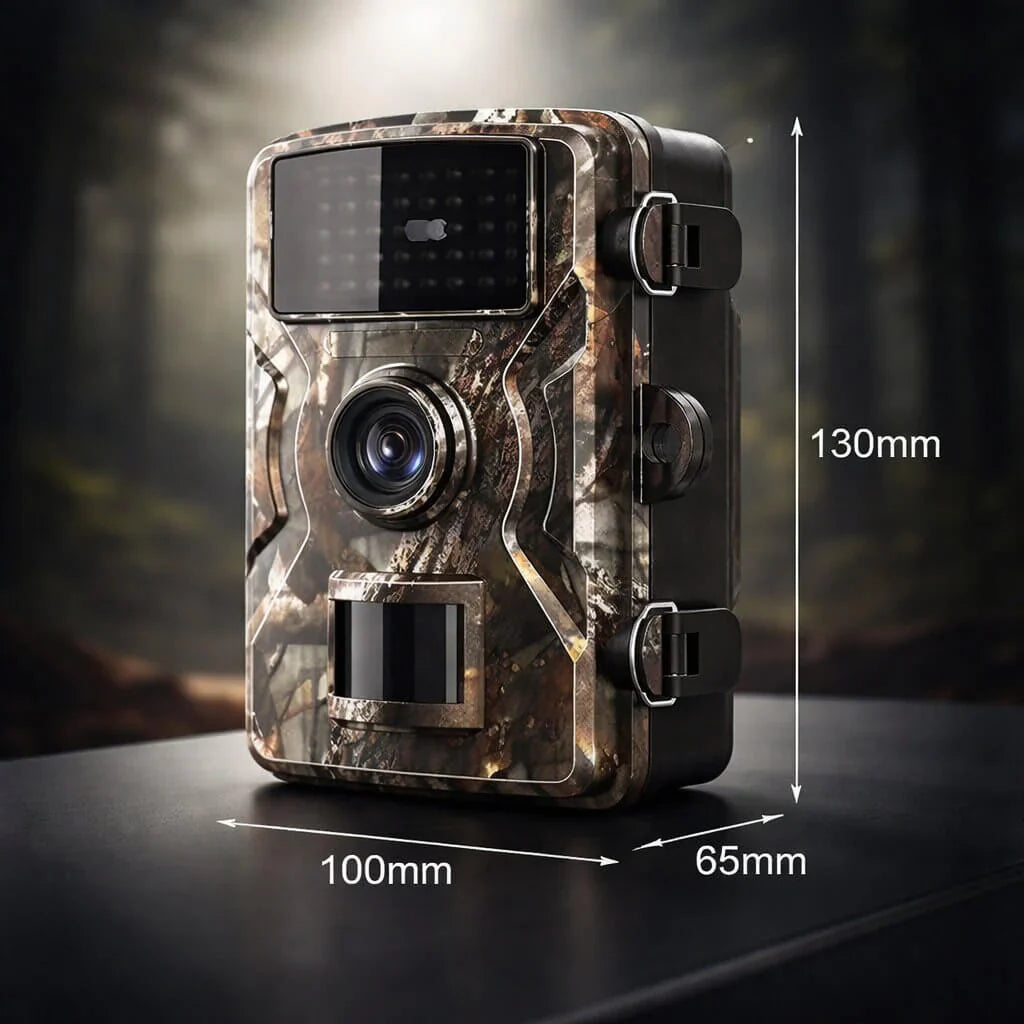 Wild camera with night vision & motion detector | Weatherproof outdoor camera for photo & video | ForestGuard