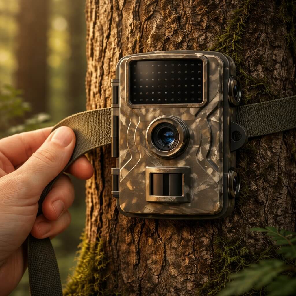 Wild camera with night vision & motion detector | Weatherproof outdoor camera for photo & video | ForestGuard