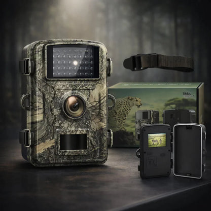 Wild camera with night vision & motion detector | Weatherproof outdoor camera for photo & video | ForestGuard