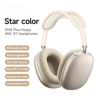 Sonavel | Auriculares circumaurales con ANC, Bluetooth 5.4 y hasta 45 h de batería