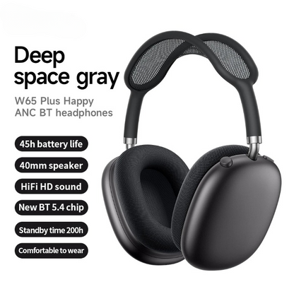 Sonavel | Auriculares circumaurales con ANC, Bluetooth 5.4 y hasta 45 h de batería