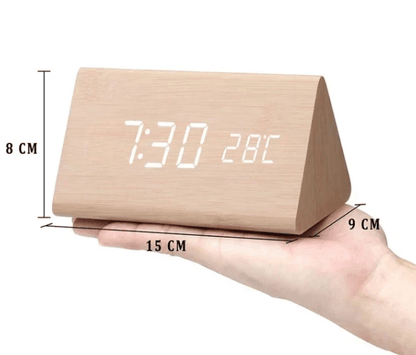 Woodsense | Elegante LED-Holzuhr mit Sprachsteuerung 6