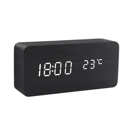 Woodsense | Elegante LED-Holzuhr mit Sprachsteuerung 8