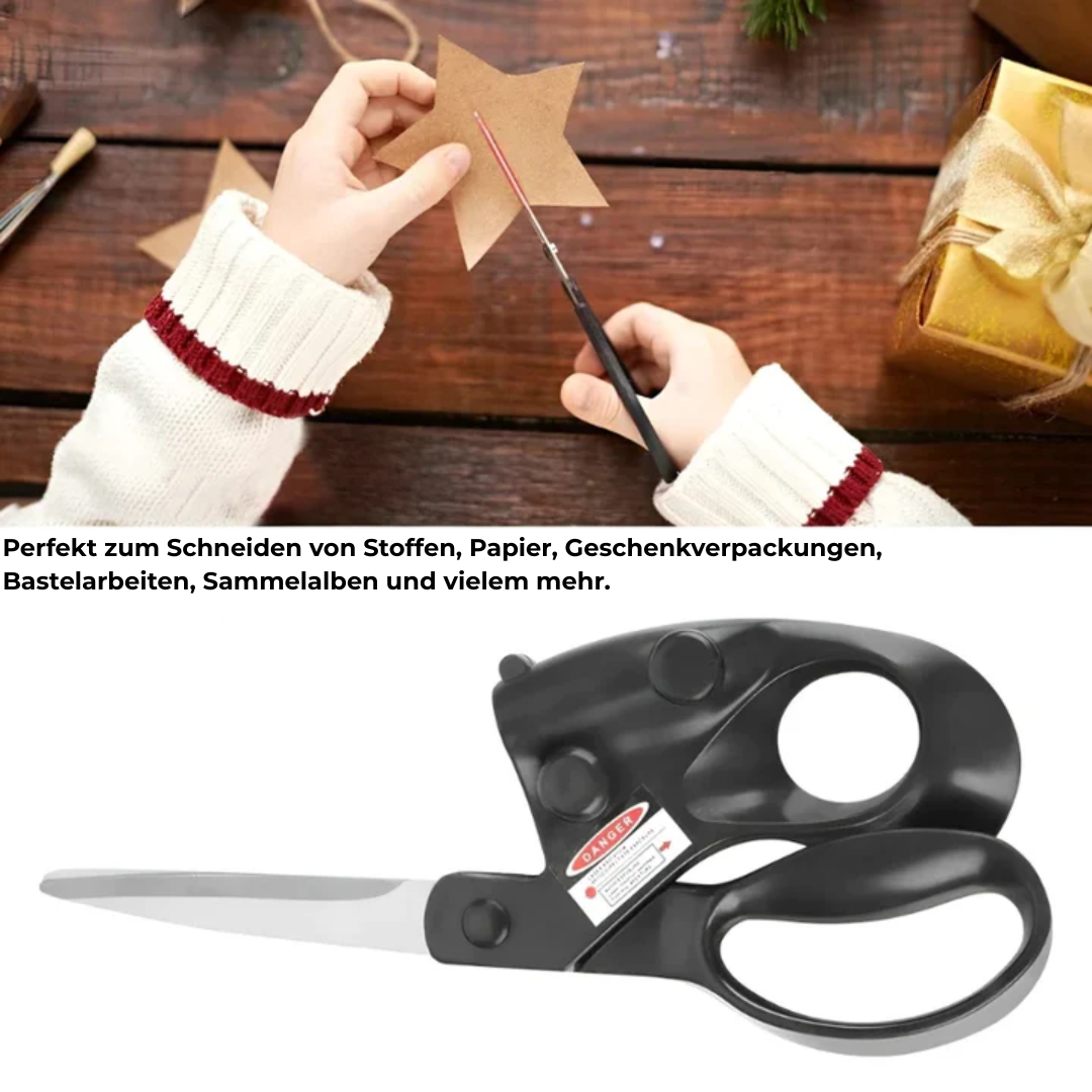 Lasciro | Forbici per tessuti in acciaio inox con guida laser, 21,5 cm