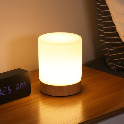 Mirex Aura | Dimmbarer LED Touch-Tischlampe mit 360° Licht und USB-Ladung