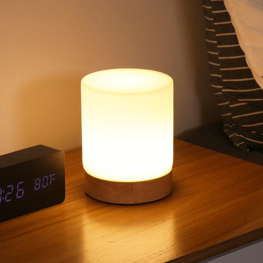 Mirex Aura | Dimmbarer LED Touch-Tischlampe mit 360° Licht und USB-Ladung