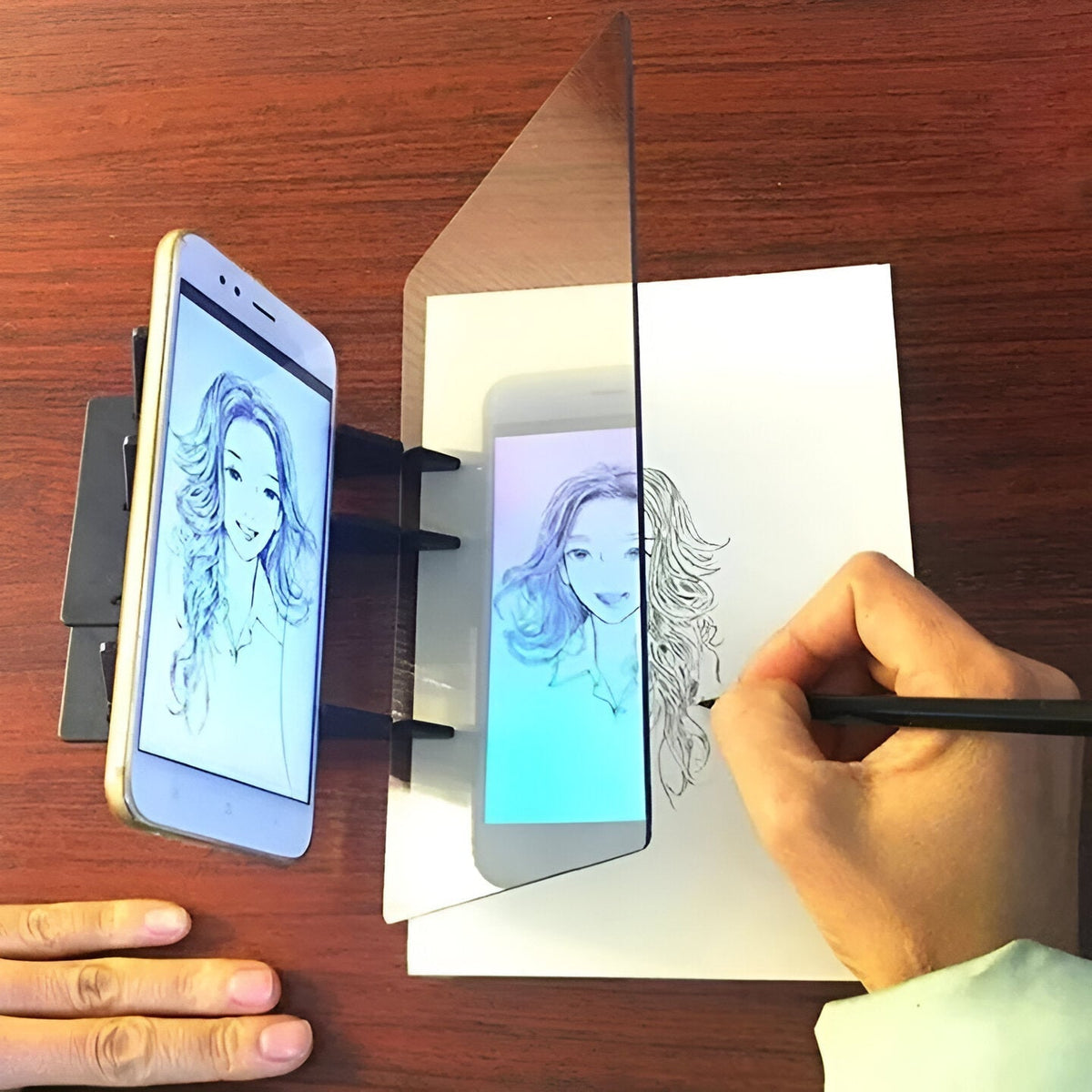 Skizzora | Acrylic Drawing Projector for Tracing, No Power Needed