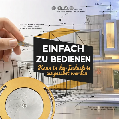 Zirkula | Verstellbarer Kreiszeichner aus Aluminium für Kreise bis 12,5 cm