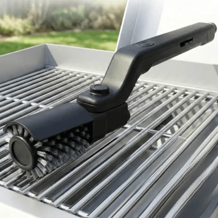 Zorenza | Elektrische Grillbürste mit Drehkopf und Nylonborsten 0