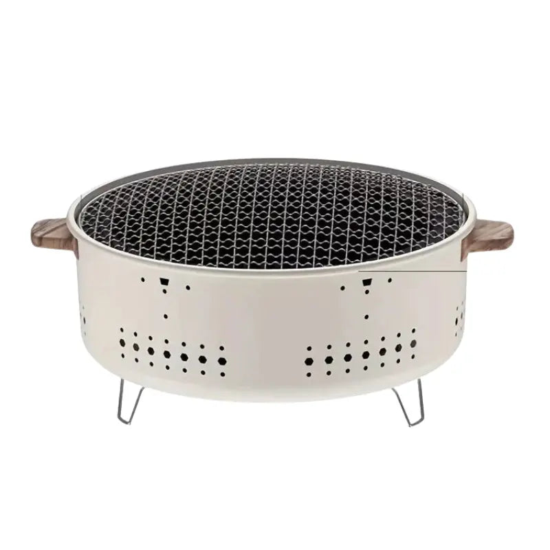 Zorenza | Tragbarer Holzkohlegrill aus Edelstahl mit Modernem Design 0