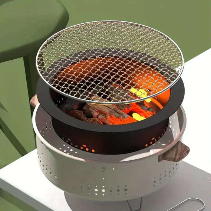 Zorenza | Tragbarer Holzkohlegrill aus Edelstahl mit Modernem Design 1