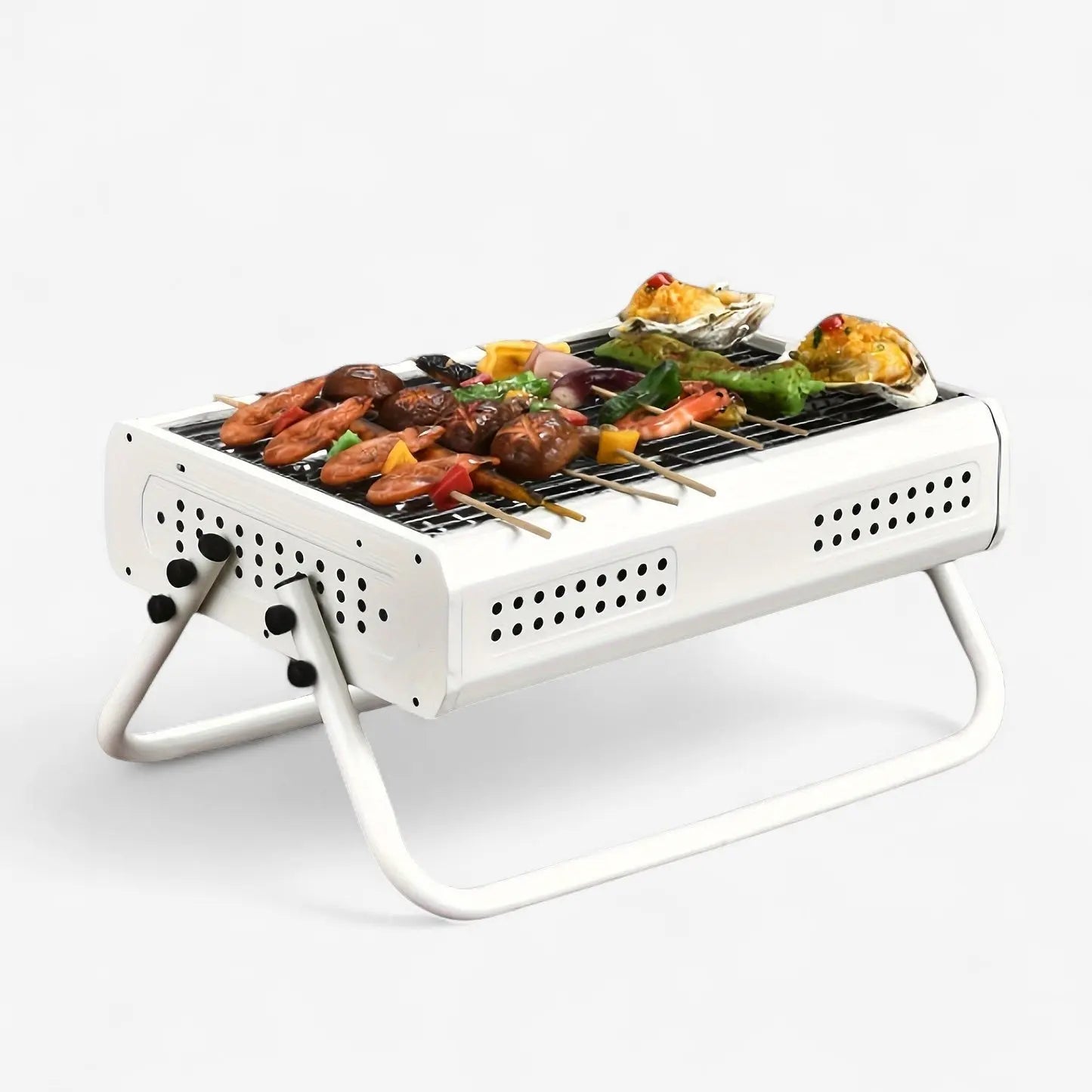 Zorenza | Tragbarer Holzkohlegrill mit Klappbarem Design 1