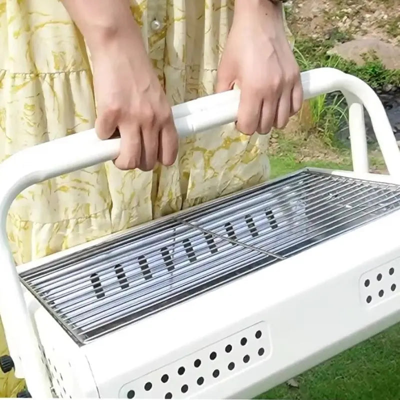 Zorenza | Tragbarer Holzkohlegrill mit Klappbarem Design 2