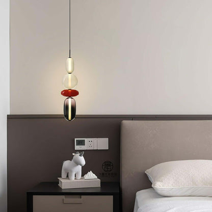 Lampada a sospensione elegante da designer – Vetro colorato moderno