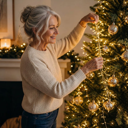 Cascora | Lichterkette Weihnachtsbaum im Wasserfall-Design mit 200 oder 300 LEDs