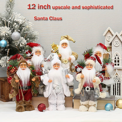 Frovano | Santa Claus figure, 30 cm, with plush details as Christmas decor