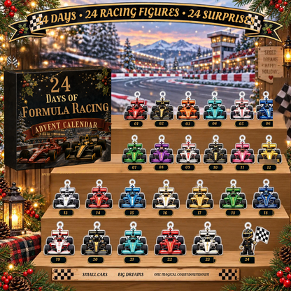 Pistora | Advent Calendar for Racing Fans, Acrylic Race Car Design