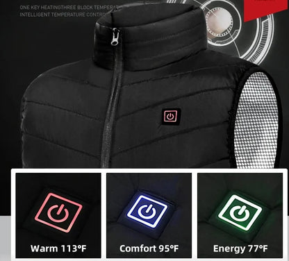 Westora | Chaleco calefactable con batería, resistente al viento y al agua, de S a 8XL
