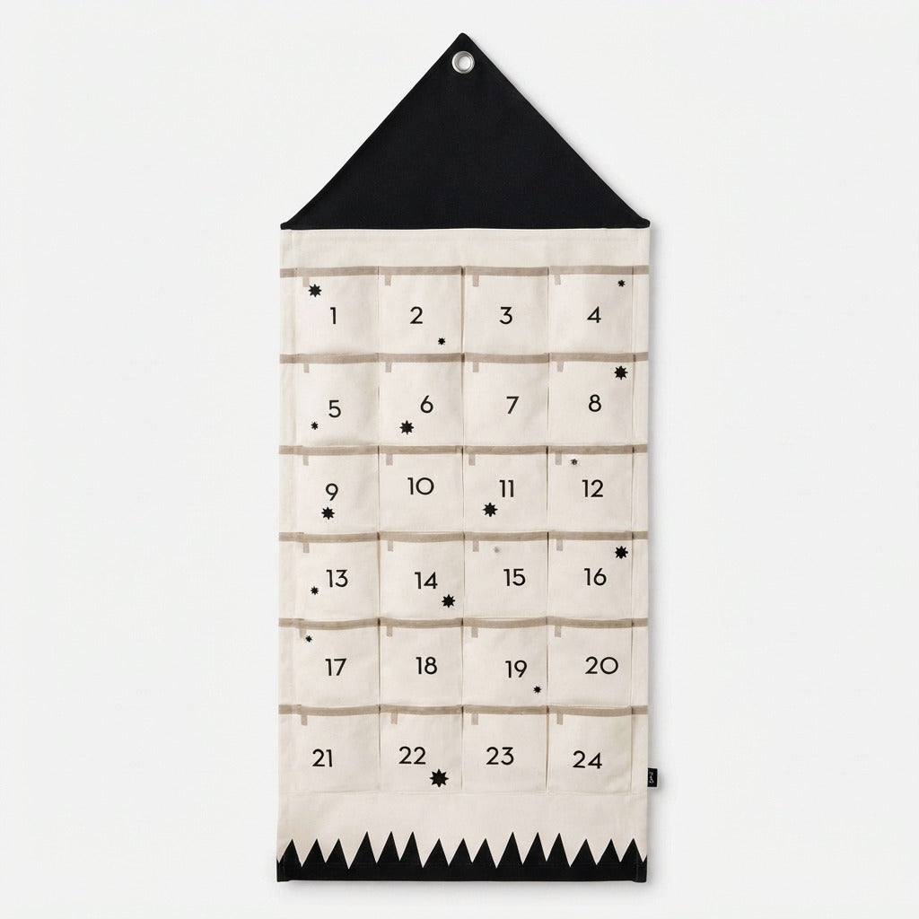Fillora | Calendario de Adviento de tela para rellenar con 24 bolsillos