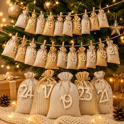 Adventskalender Säckchen zum Befüllen 2026