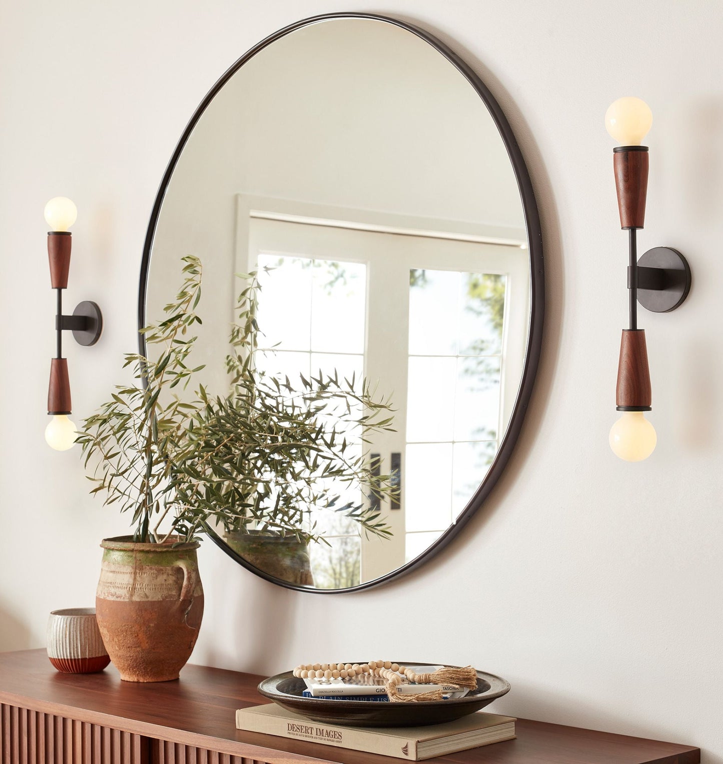 Lampada da parete in vetro a due fiamme – Elegante design retrò con metallo e portalampada E27